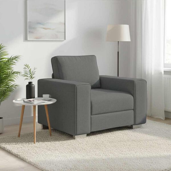 vidaXL Sofa Tamsiai pilka 100 x 77 x 82 cm audinys