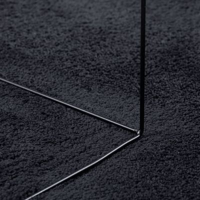 vidaXL Kilimas OVIEDO, juodos spalvos, 60x110cm, trumpi šereliai