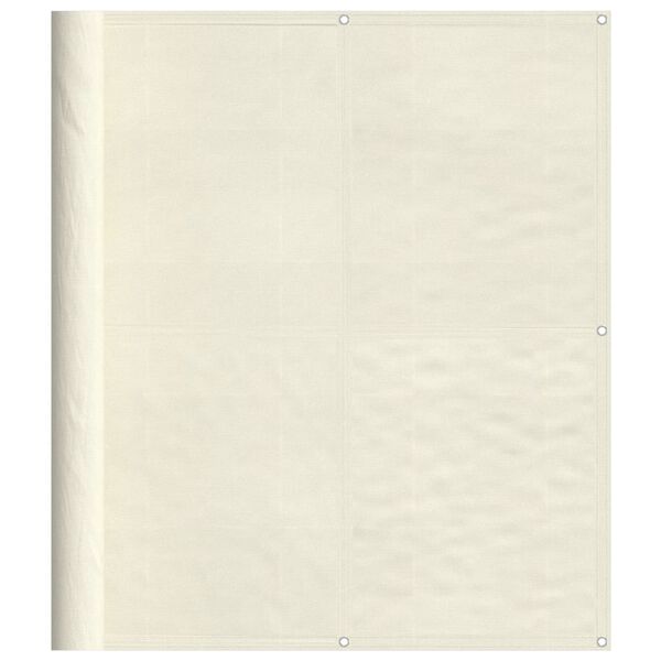 vidaXL Balkono pertvara, kreminė, 120x800cm, 100% oksfordo poliesteris