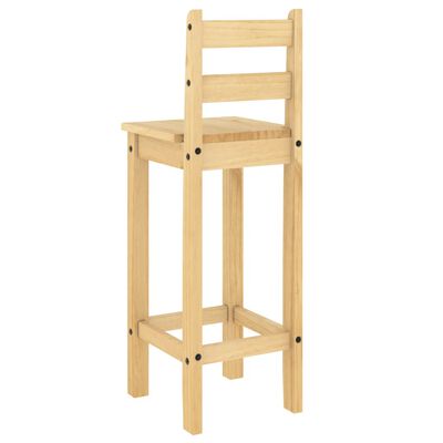 vidaXL Baro kėdės, 2vnt., pušies medienos masyvas