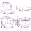 vidaXL Lauko sofos komplektas su pagalve 8 pcs Natūralus ir bežinis