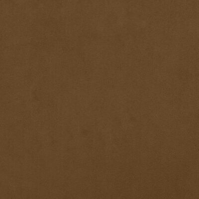 vidaXL Pasukama biuro kėdė, rudos spalvos, aksomas (331093)