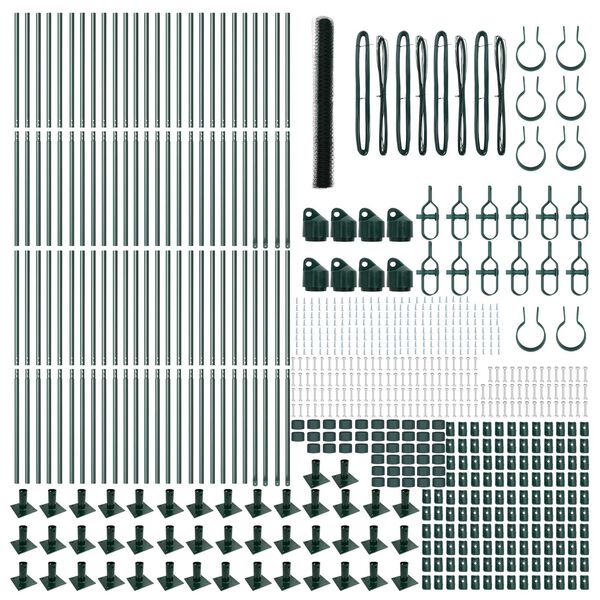 vidaXL Tvorelės stulpas Žalia 100 x 1,6 m (50 mm tinklelis)
