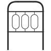 vidaXL Metalinis pakaitinis galvūgalis, juodos spalvos, 75cm