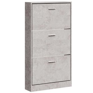 vidaXL Spintelė batams, betono pilka, 59x17x108cm, apdirbta mediena