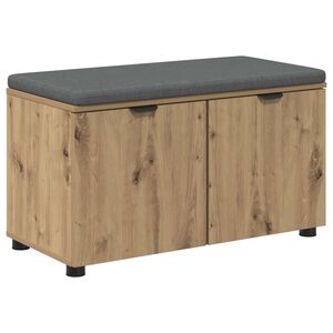 vidaXL Koridoriaus suolas su pagalve Amatinė Ąžuolas 80 x 38 x 46 cm