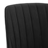 vidaXL Pasukamos valgomojo kėdės, 6vnt., juodos spalvos, aksomas