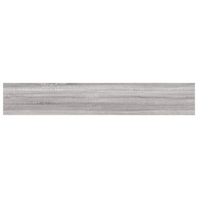 vidaXL Sieninės lentynos, 4vnt., pilkos ąžuolo, 60x10x1,5cm, mediena