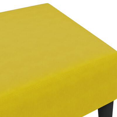 vidaXL Pakoja, geltonos spalvos, 77x55x31cm, aksomas
