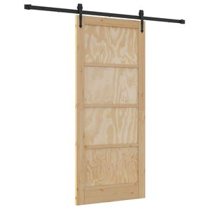 vidaXL Slankios durys ORKDAL 86 x 198,5 cm Pu&scaron;ies medienos masyvas