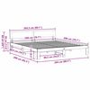 vidaXL Lovos rėmas Balta 200 x 200 cm Kietos pušies mediena