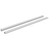 vidaXL Spintos strypas 2 vnt. Sidabro 764 x 15 x 29 mm