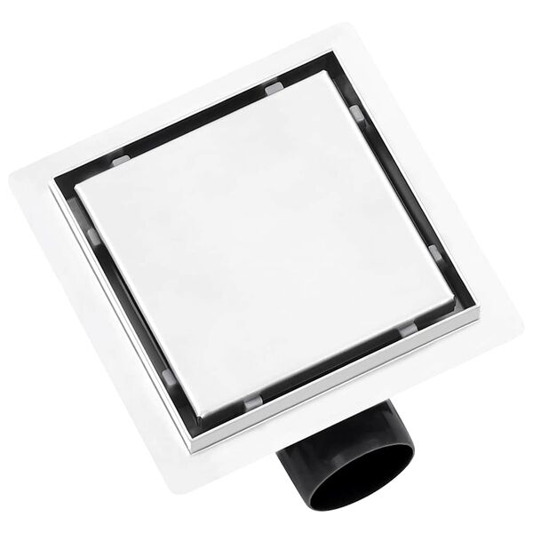 vidaXL Du&scaron;o latakas su 2-1 dangteliu, 15x15cm, nerūdijantis plienas