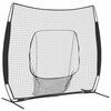 vidaXL Beisbolo treniruočių tinklas Juoda 250 x 106 x 209 cm