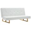 vidaXL Sofa-lova, dirbtinė oda, balta