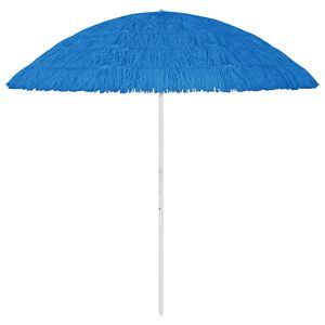 vidaXL Paplūdimio skėtis, mėlynos spalvos, 300cm, havajieti&scaron;ko dizaino