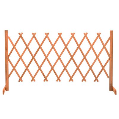 vidaXL Sodo treliažas-tvora, oranžinis, 150x80cm, eglės masyvas