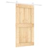 vidaXL Slankios durys Natūrali ir Balta 100 x 210 cm