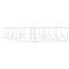 vidaXL Lauko voljeras &scaron;unims, sidabrinis, 6x14x2m, plienas
