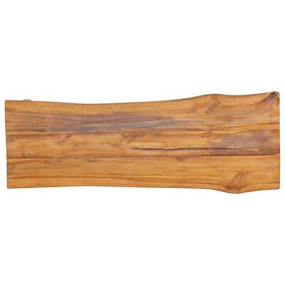 vidaXL Sodo suoliukas, 120cm, tikmedžio medienos masyvas