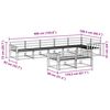 vidaXL Lauko sofos komplektas 8 pcs Natūrali Kietos akacijos mediena