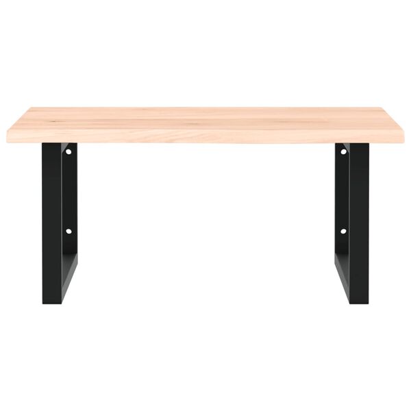 vidaXL Lentyna praustuvui, plienas ir ąžuolo medienos masyvas