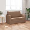 vidaXL Sofa lova 110cm Kapučino Dirbtinė Oda