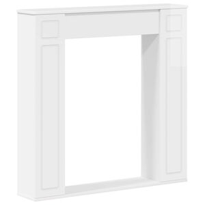 vidaXL Židinio rėmas Itin blizgi balta 100 x 20 x 100 cm