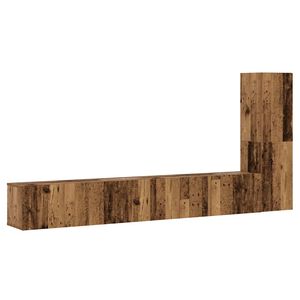 vidaXL Sieninis televizoriaus spintelės komplektas, 3 dalių