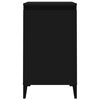 vidaXL Naktinė spintelė, juodos spalvos, 40x35x70cm, apdirbta mediena