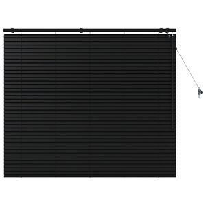 vidaXL Venecijos žaliuzės Juoda 140 x 130 cm 35 mm