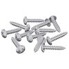vidaXL Mediniai varžtai 12 vnt. Sidabro M3,5 x 20 mm Plienas