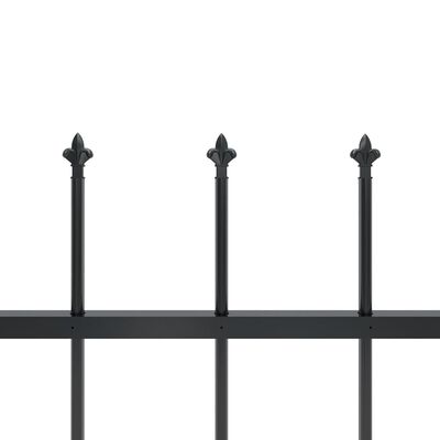 vidaXL Sodo tvora su iečių viršugal., juoda, 10,2x1,5m, plienas