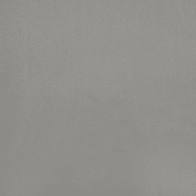vidaXL Lova su spyruoklėmis ir čiužiniu, pilka, 180x200 cm, aksomas