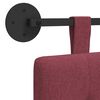 vidaXL Kabantysis galvūgalis Vyno raudona 130 x 55 x 5 cm audinys