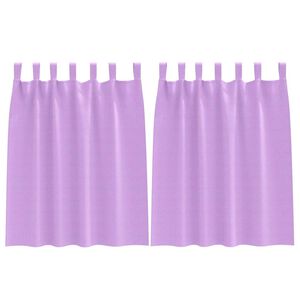 vidaXL Užuolaidos su žiedais, blokuojančios &scaron;viesą 2 pcs Violetinė