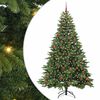 vidaXL Dirbtinė Kalėdų eglutė su 300 LED Žalia 210 cm PE ir PVC