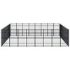 vidaXL Lauko voljeras &scaron;unims, plienas, 66,36m&sup2;