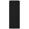 vidaXL Prie sienos montuojama spintelė, juodos spalvos, 69,5x34x90cm