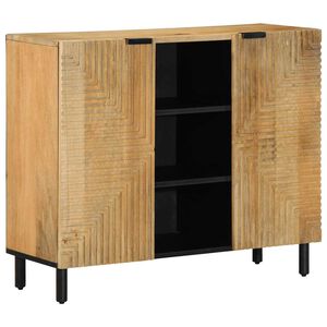 vidaXL indauja Ruda 90x33x75 cm Masyvo medžio mango