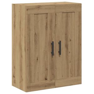 vidaXL Prie sienos montuojama spintelė, ruda, 69,5x34x90cm, mediena