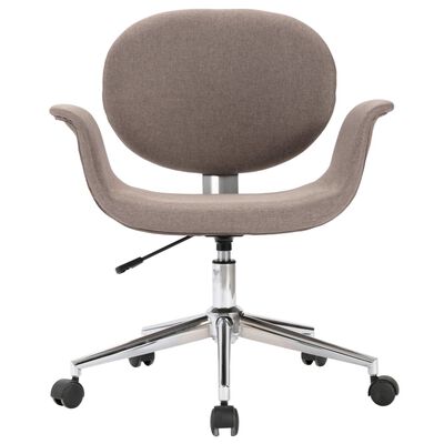 vidaXL Pasukama biuro kėdė, taupe spalvos, audinys (287396)