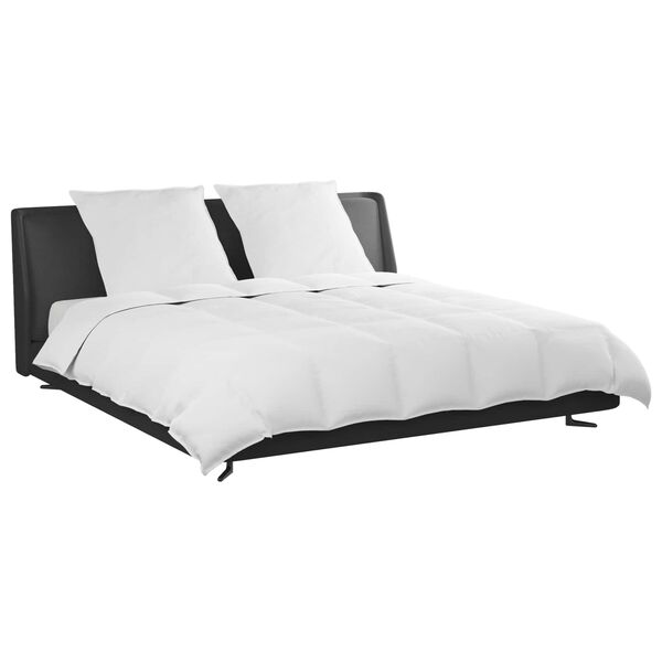 vidaXL Antklodžių rinkinys su pagalve 3 pcs Balta Plunksna