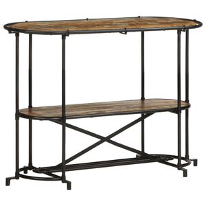 vidaXL Konsolinis staliukas, 110x42x76cm, perdirbtos medienos masyvas