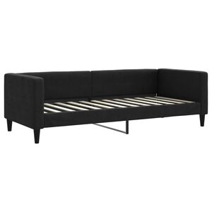 vidaXL Sofa, juodos spalvos, 80x200cm, audinys