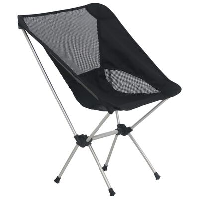 vidaXL Sulankstomos stovyklavimo kėdės, 2 vnt., 54x50x65cm, aliuminis