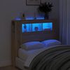 vidaXL LED galvūgalis, ąžuolo, 120x18,5x103,5cm, apdirbta mediena