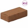 vidaXL Kokoso pluo&scaron;to blokai, 12vnt., 650g kiekvienas, viso 7,8kg