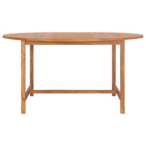 vidaXL Sodo stalas, 150x76cm, tikmedžio medienos masyvas