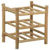 vidaXL Vyno stovas Natūrali 32,5 x 29,5 x 36 cm Bambukas